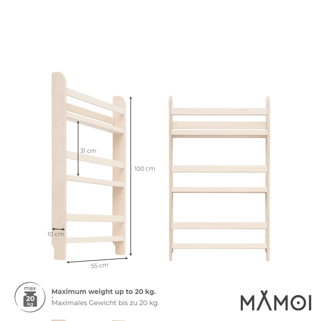 MAMOI® Étagère Murale pour Livres Enfants 100 cm - Bibliothèque Montessori