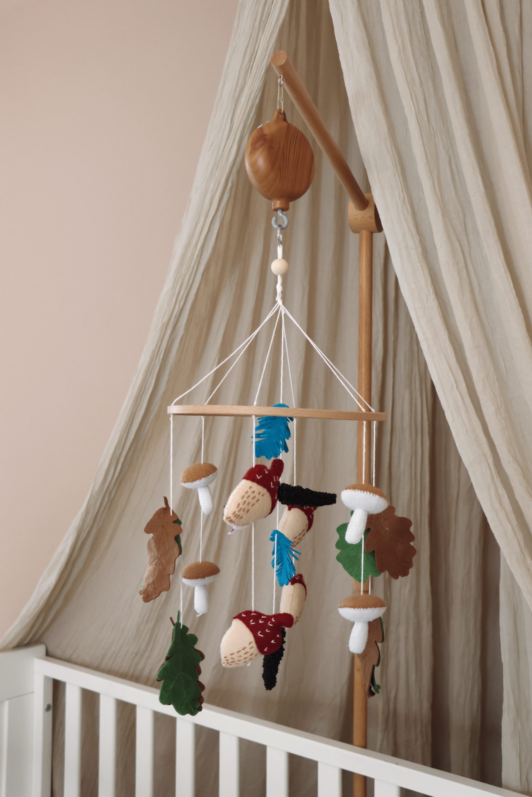 Mobile Bébé Automne Fait Main