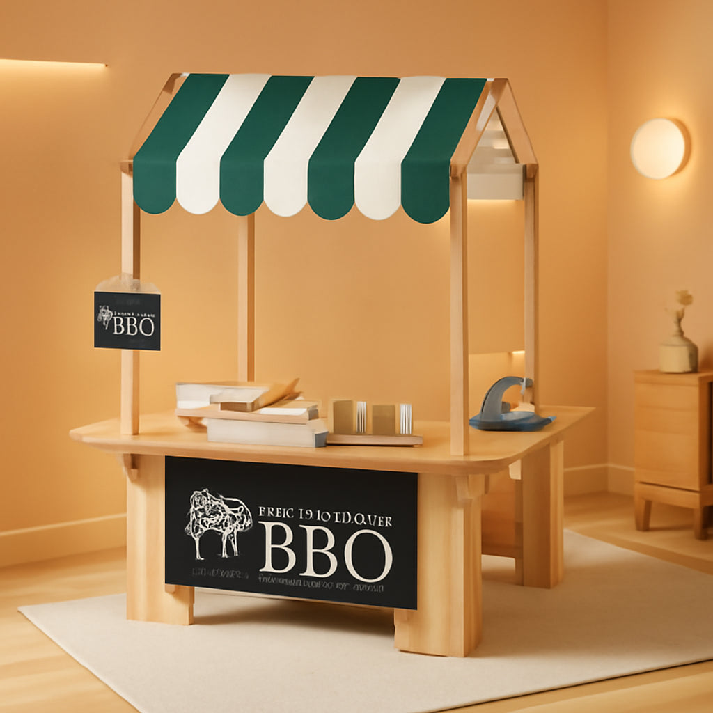 Maisonnette Cuisine de Boue Jaune avec Barbecue GrillPro