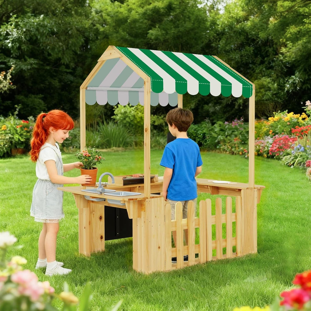 Maisonnette Cuisine de Boue Jaune avec Barbecue GrillPro