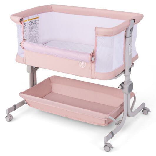 Berceau pour bébé avec hauteur réglable sur 6 niveaux - Beige