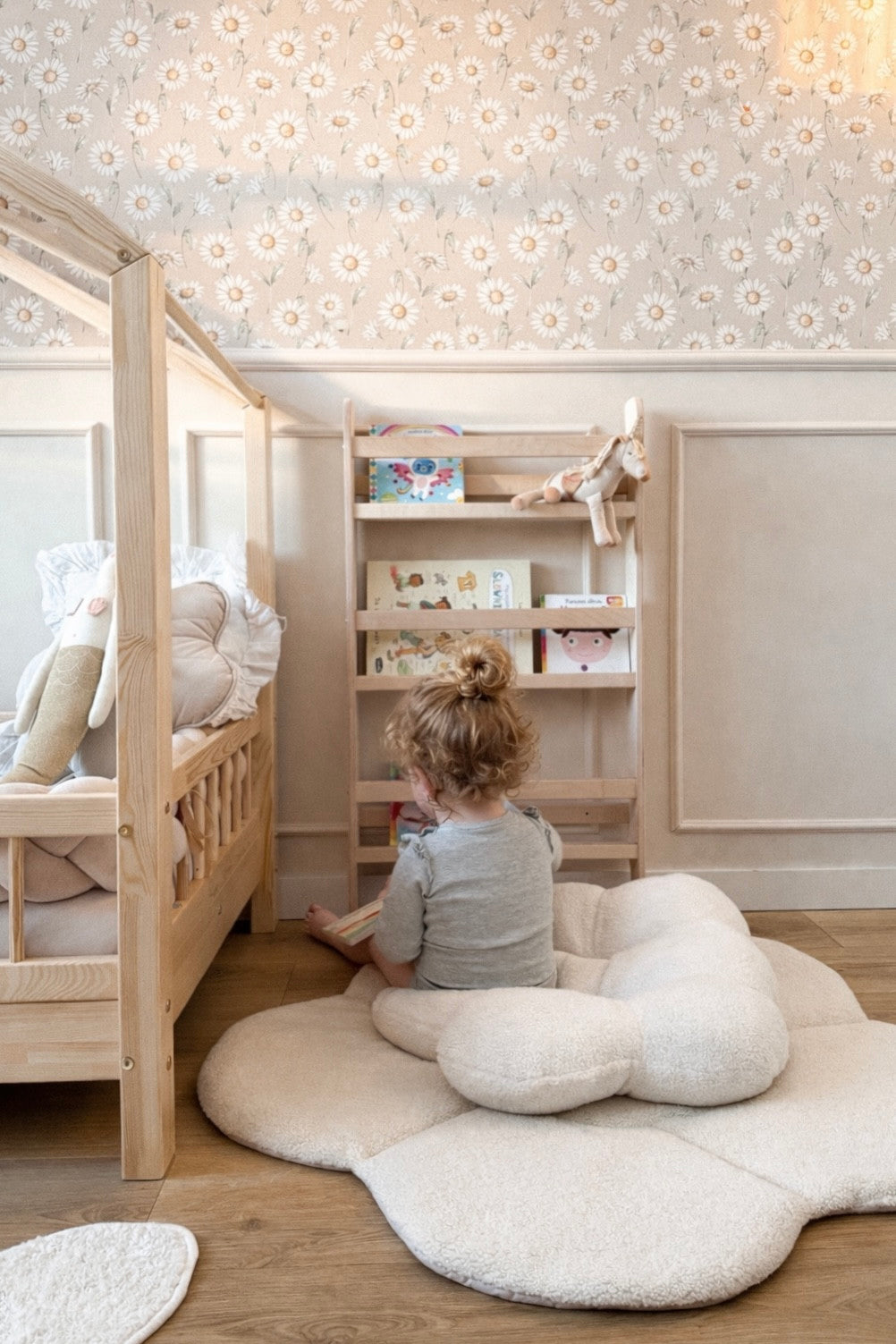 MAMOI® Étagère Murale pour Livres Enfants 100 cm - Bibliothèque Montessori