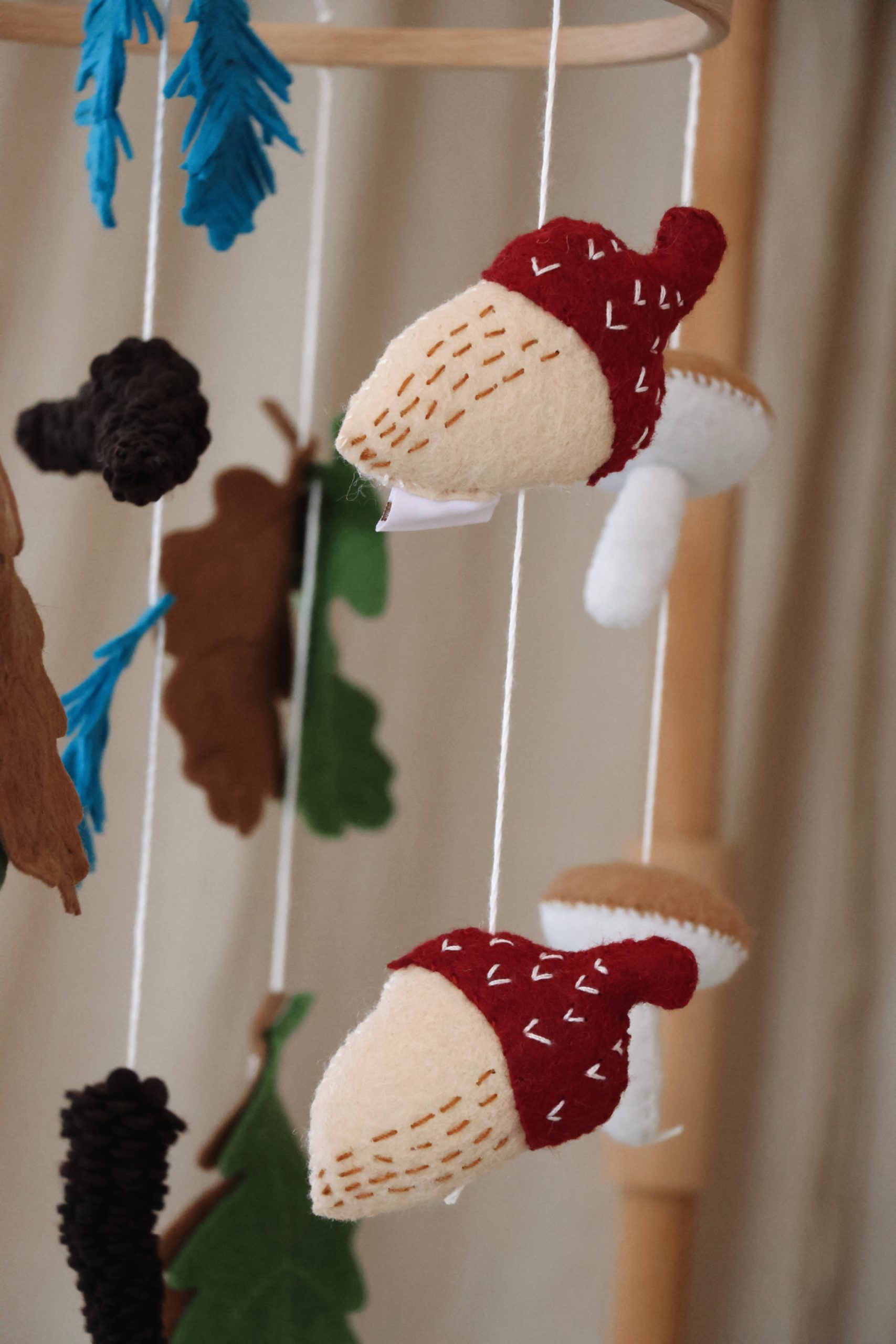 Mobile Bébé Automne Fait Main