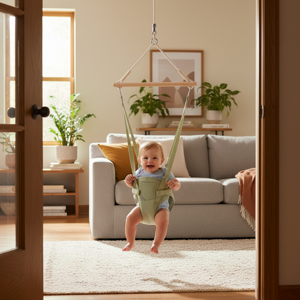 MAMOI® Balancelle pour bébé, Siège balançoire, Chaise à bascule intérieure, Sauteur pour tout-petit, Balançoires de cadre de porte, Sauteurs et balancelles pour bébés à partir de 6 mois