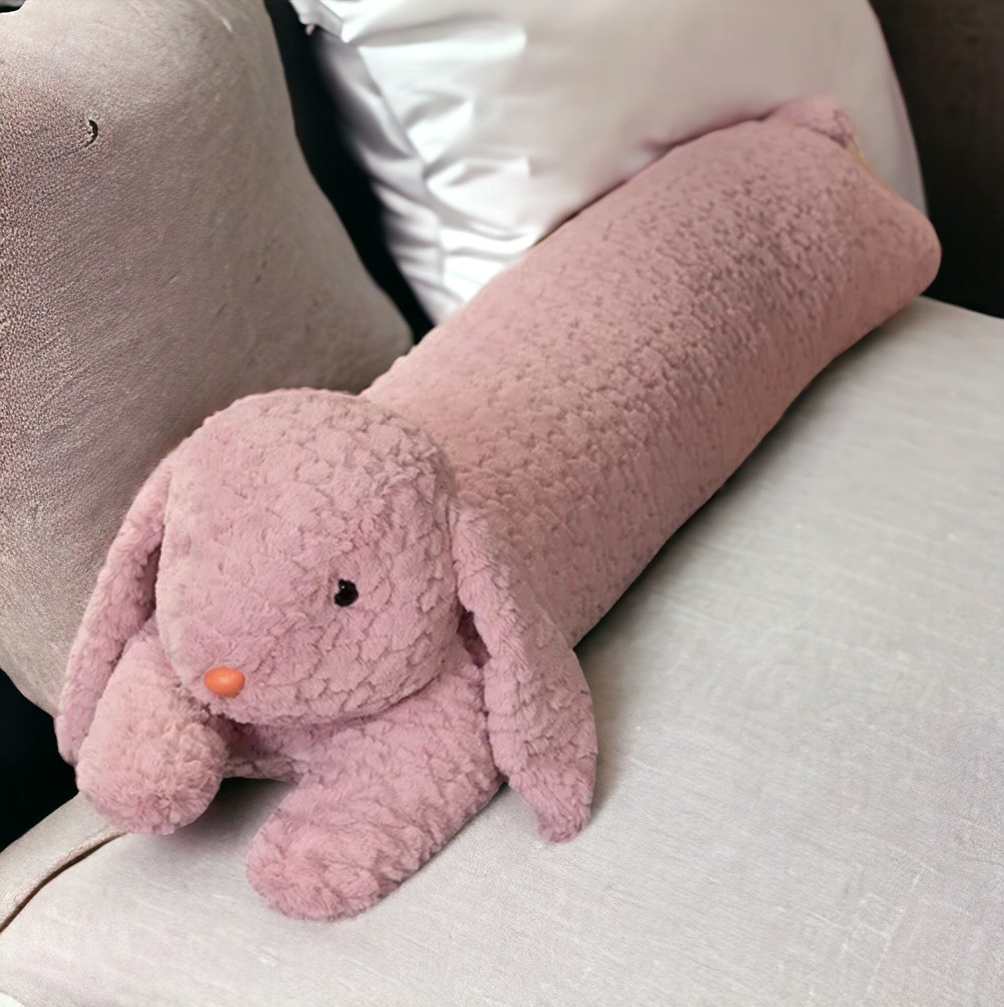 Coussin Long Lapin et Ours pour Dormir