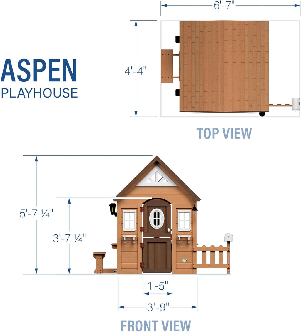 Maisonnette de Jardin en Cèdre avec Cuisine et Accessoires
