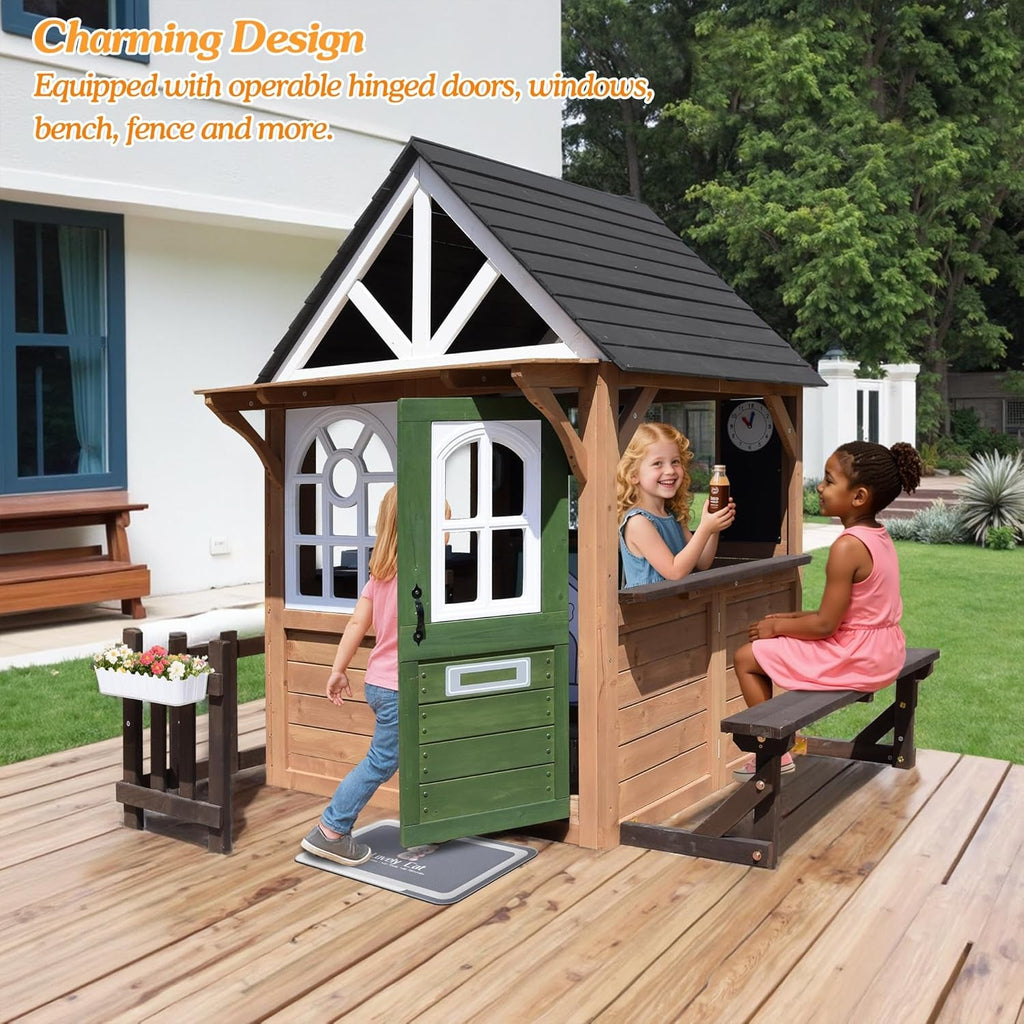 Grande Maisonnette Extérieure Premium en Bois de Sapin avec Porte Hollandaise